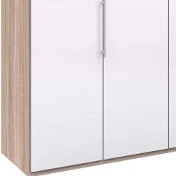 Best Breiter Schlafzimmerschrank mit weißer Glasfront - Bosays Kleiderschränke|Schränke