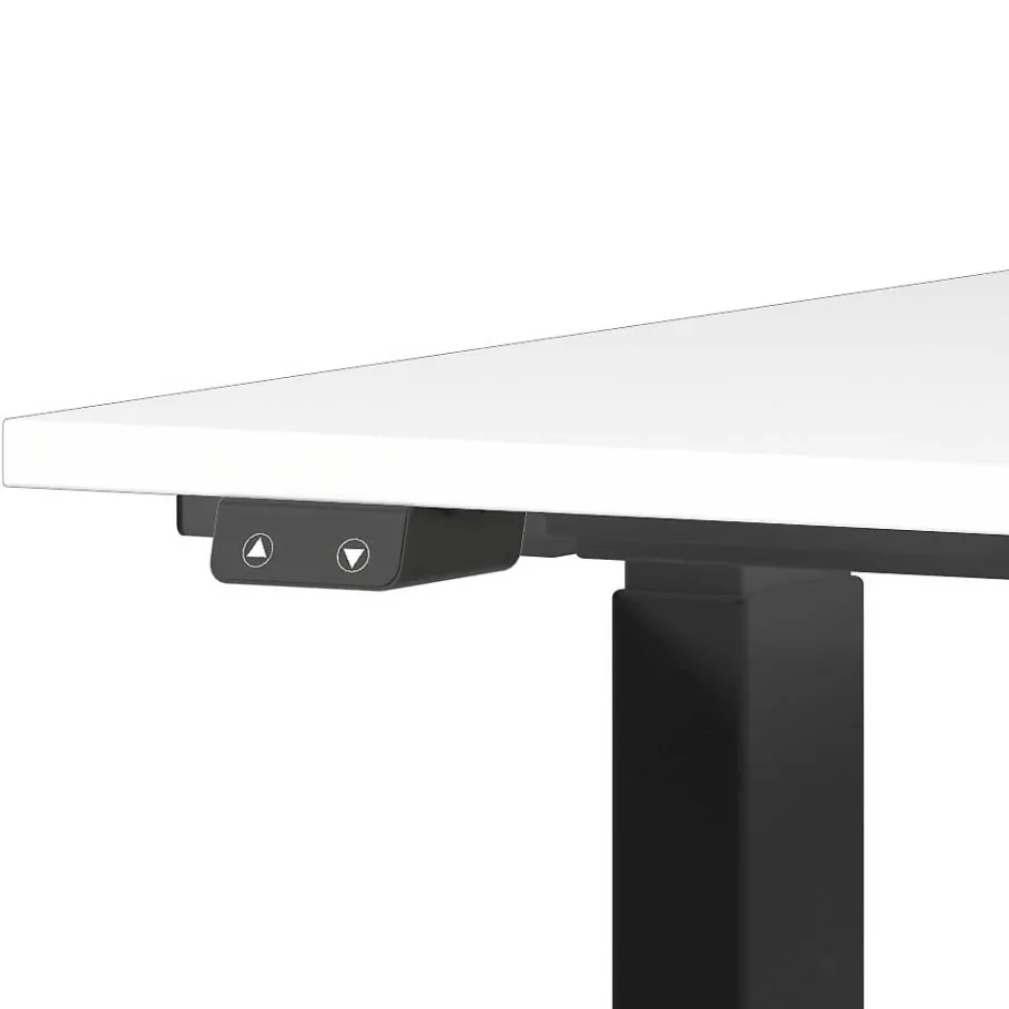 Online Bürotisch in Weiß und Schwarz - Joina Tische