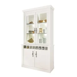 Sale Buffet Vitrine in weißer Holzoptik Pinie - Liancos Kommoden|Vitrinen