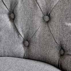 Sale Chesterfield Stuhl in Grau meliert und Schwarz - Menton Stühle