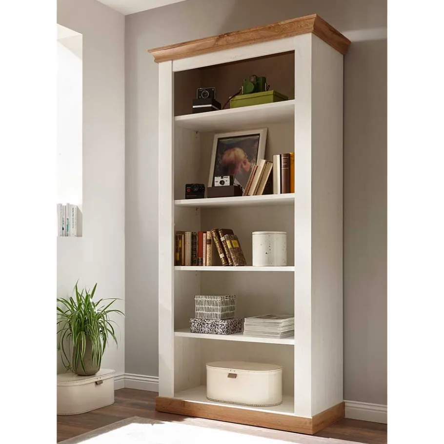 Clearance 367cm Landhaus Anbauwand Set - Diatara (vierteilig) Wohnwände