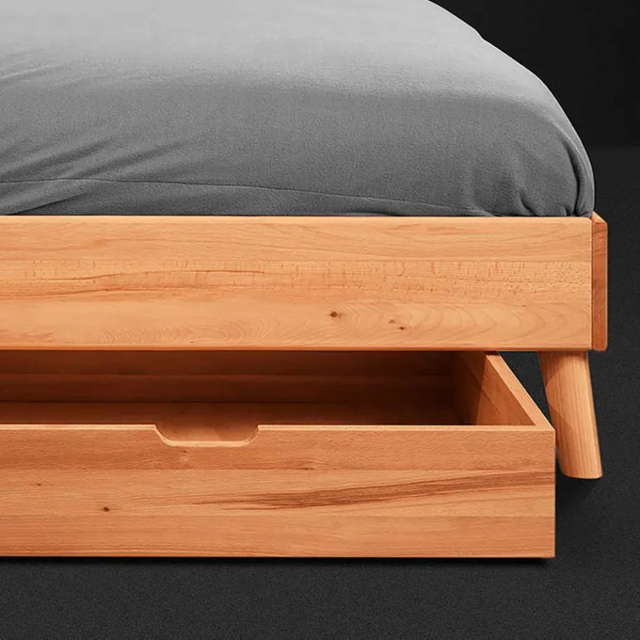 210cm langes Doppelbett Gestell aus Holz - Junola Betten
