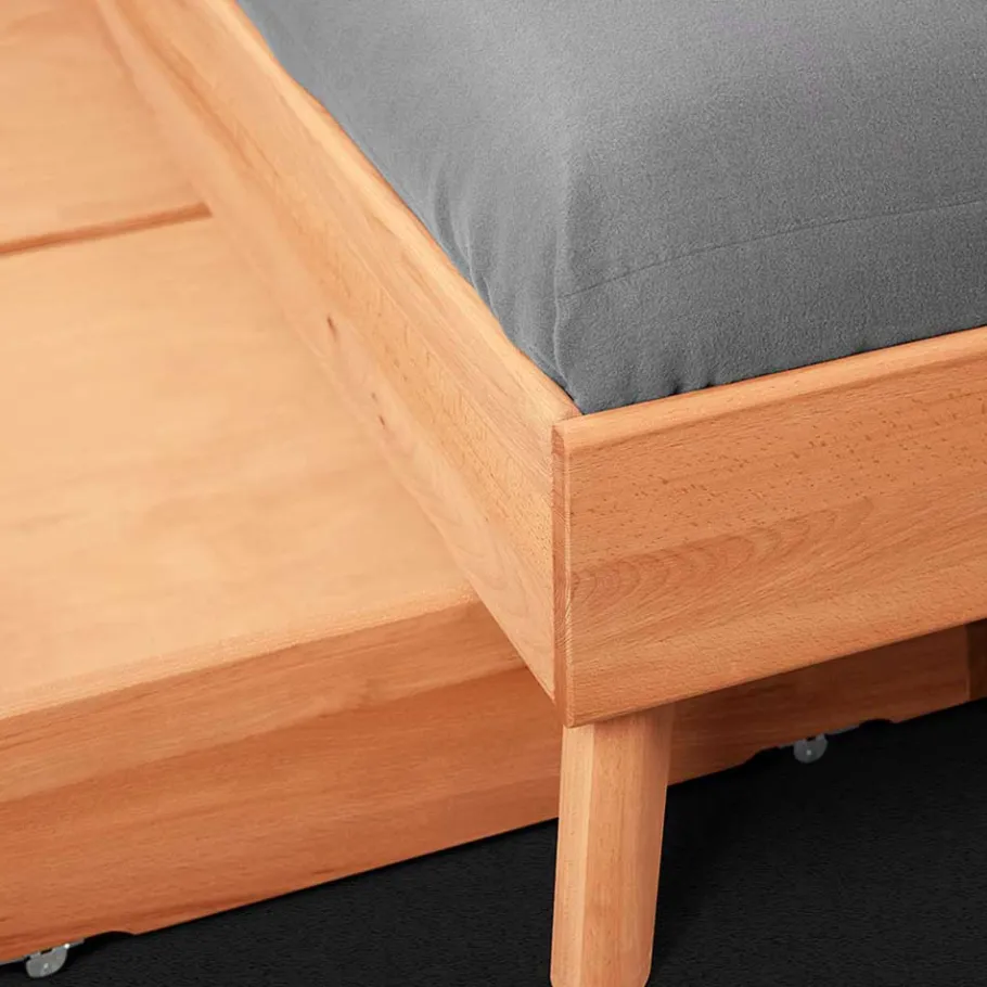 210cm langes Doppelbett Gestell aus Holz - Junola Betten