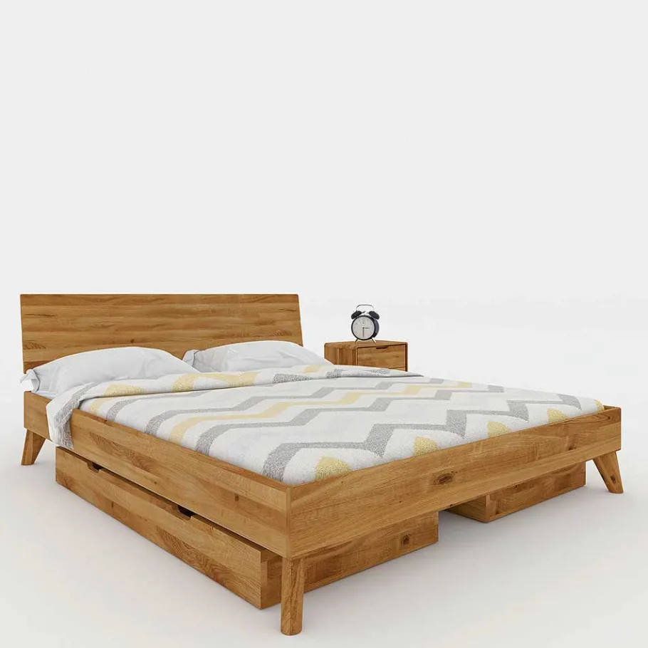 190cm langes Doppelbett mit Schubkästen - Eavy Betten