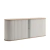 196cm Rollladen Sideboard in Weiß Eiche - Bassy Sideboards