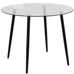 Outlet 100cm runder Glastisch fürs Esszimmer - Cellon Tische