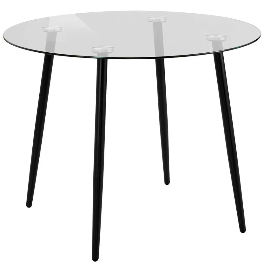 Outlet 100cm runder Glastisch fürs Esszimmer - Cellon Tische