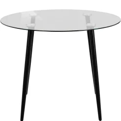 Outlet 100cm runder Glastisch fürs Esszimmer - Cellon Tische