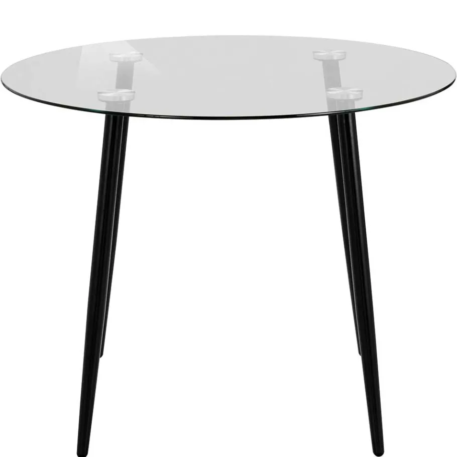 Outlet 100cm runder Glastisch fürs Esszimmer - Cellon Tische
