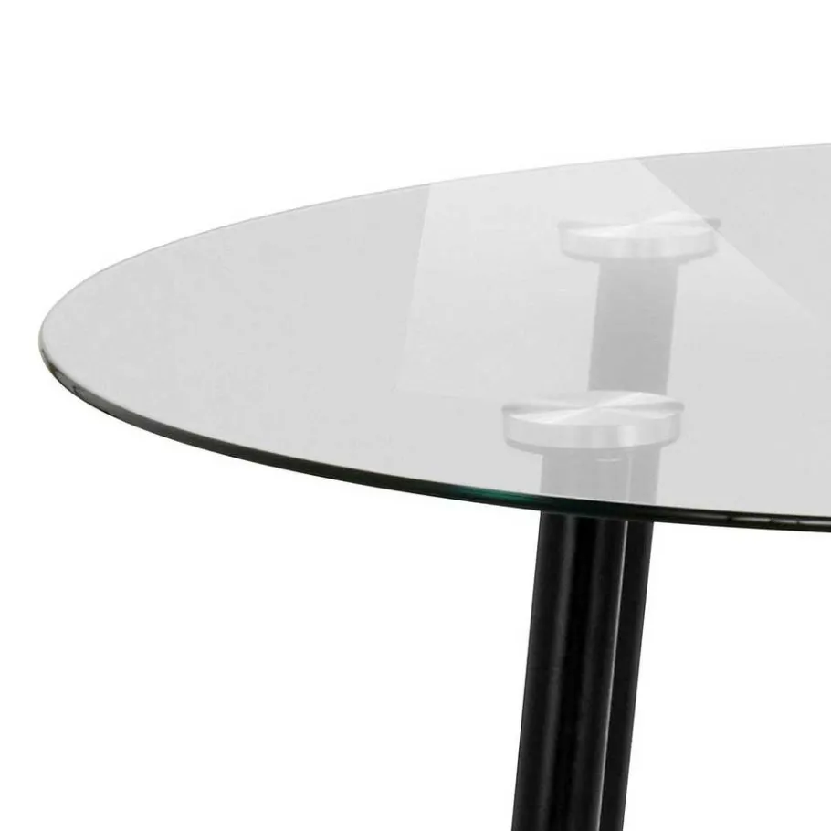 Outlet 100cm runder Glastisch fürs Esszimmer - Cellon Tische