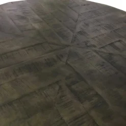 Outlet 120cm runder Holz Esstisch in Grey Wash - Nicoletta Tische