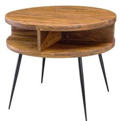 New 60cm runder Wohnzimmer Beistelltisch aus Sheesham - Pastilla Tische