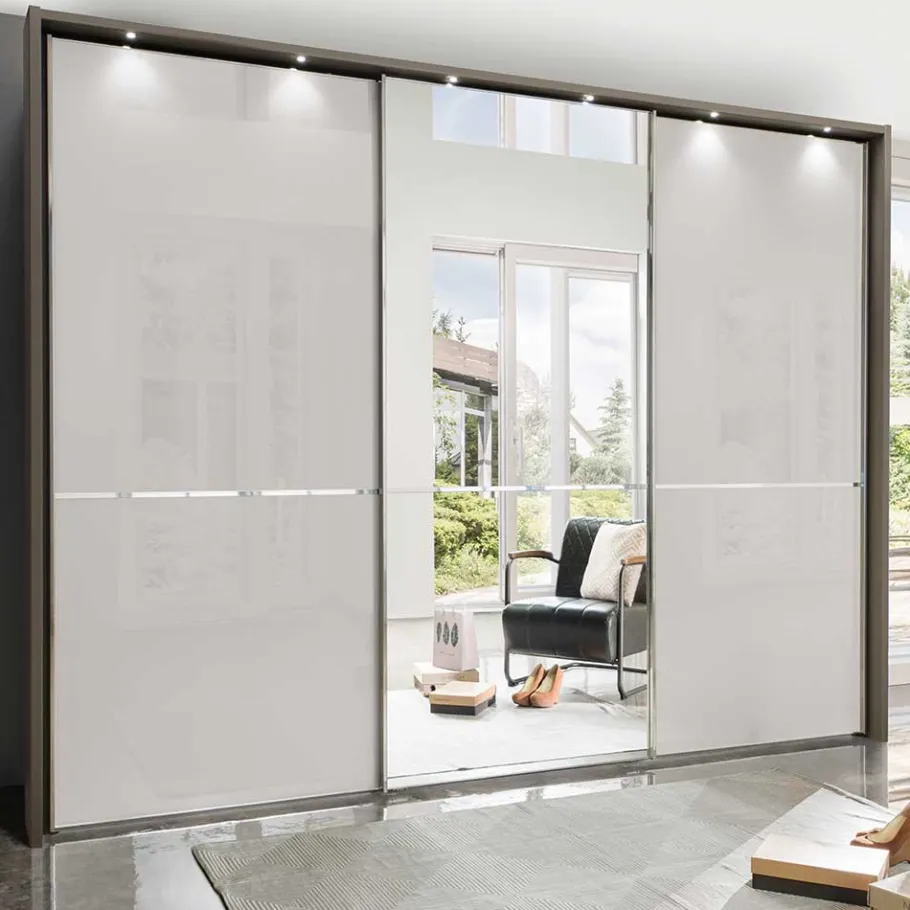 Sale 250cm Schlafzimmer Schrank 3-türig - Bassi Kleiderschränke|Schränke