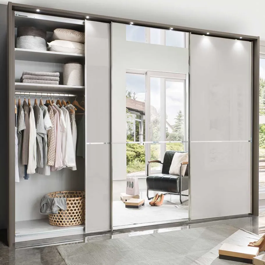 Sale 250cm Schlafzimmer Schrank 3-türig - Bassi Kleiderschränke|Schränke
