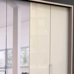 300cm 3-türiger Falttürenschrank mit Spiegel - Rativian Kleiderschränke|Schränke