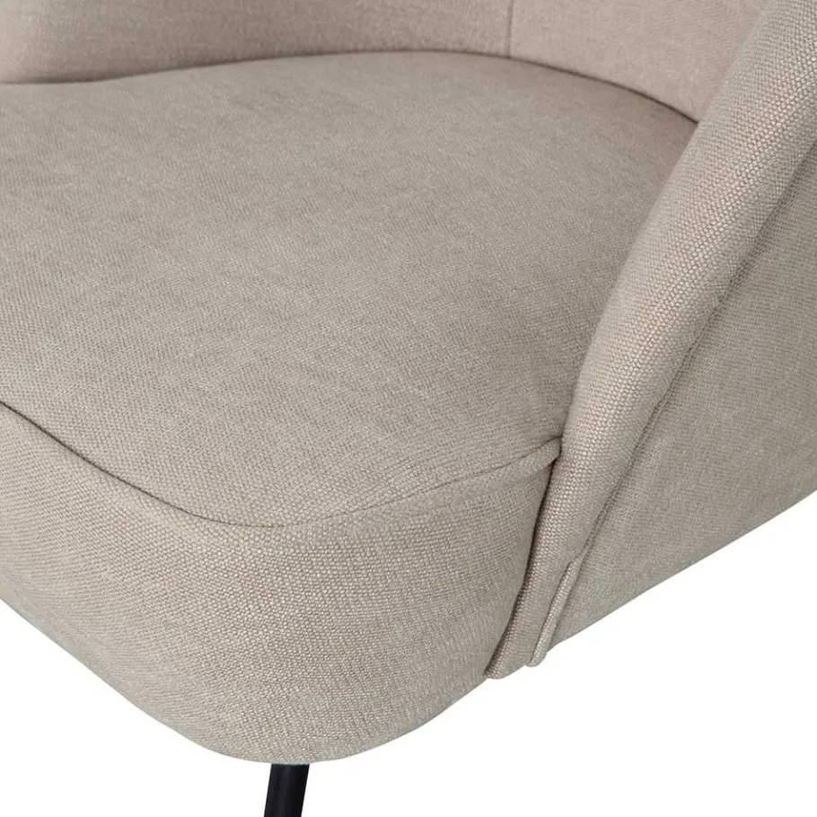 Best Cocktailsessel in Beige mit Schwarz - Lafronda Sessel