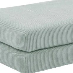 Best Cord Couchhocker in Silbergrau - Sectian Hocker