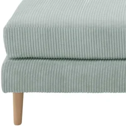 Best Cord Couchhocker in Silbergrau - Sectian Hocker