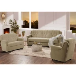 Online Couch Garnitur im klassischen Stil - Mabu (dreiteilig) Sitzgruppe|Tische