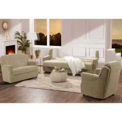 Online Couch Garnitur im klassischen Stil - Mabu (dreiteilig) Sitzgruppe|Tische