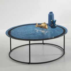 Best Couchtisch in Blau Strukturglas - Neive Tische