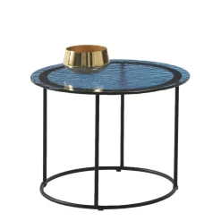 Best Couchtisch in Blau Strukturglas - Neive Tische