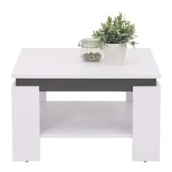 Sale Couchtisch in Weiß mit Anthrazit - Blacky Tische