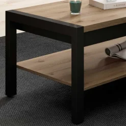 Hot Couchtisch mit Ablage in Wildeiche Holzoptik - Zavorra Tische