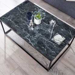 Discount Couchtisch mit Bügelgestell in modernem Design - Lorenzina Tische