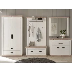 Country Flurmöbel Kombi Set - Nedita (fĂŒnfteilig) Garderoben