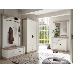 Country Flurmöbel Kombi Set - Nedita (fünfteilig) Garderoben