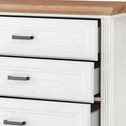 Best Country Style Hochkommode mit fünf Schubladen - Mehady Kommoden