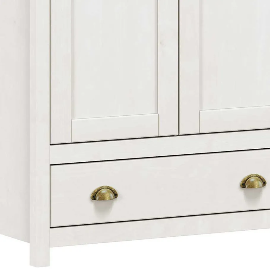 Sale Country Style Kleiderschrank mit 2 Schubladen - Abelkav Kleiderschränke|Schränke
