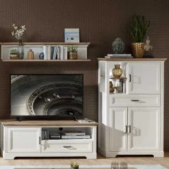 Discount Country Wohnmöbel Kombi Set - Sinolita (dreiteilig) Wohnwände