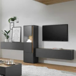 Sale Design Anbauwand fürs Wohnzimmer - Ahilav (dreiteilig) Wohnwände