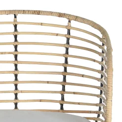 Best Design Armlehnenstuhl in Rattan Natur und Schwarz - Adatto (2er Set) Stühle