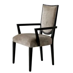 Best Design Armlehnenstuhl in Hellgrau Samt - First Stühle