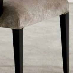 Best Design Armlehnenstuhl in Hellgrau Samt - First Stühle