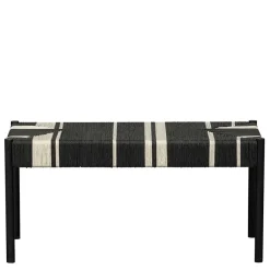 Best Design Bank in Schwarz mit Weiß - Giuseppa Sitzbank