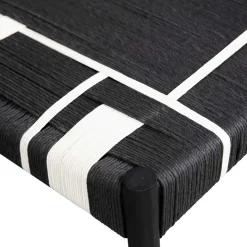 Best Design Bank in Schwarz mit Weiß - Giuseppa Sitzbank