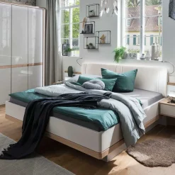 Best Design Bettgestell inklusive Kopfteil Lampen LED - Crascanu Betten