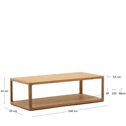 Online Design Couchtisch in Eiche teilmassiv - Mercana Tische