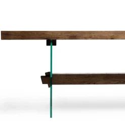 New Design Eiche Esstisch mit Glas Gestell - Ventida Tische