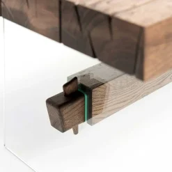 New Design Eiche Esstisch mit Glas Gestell - Ventida Tische