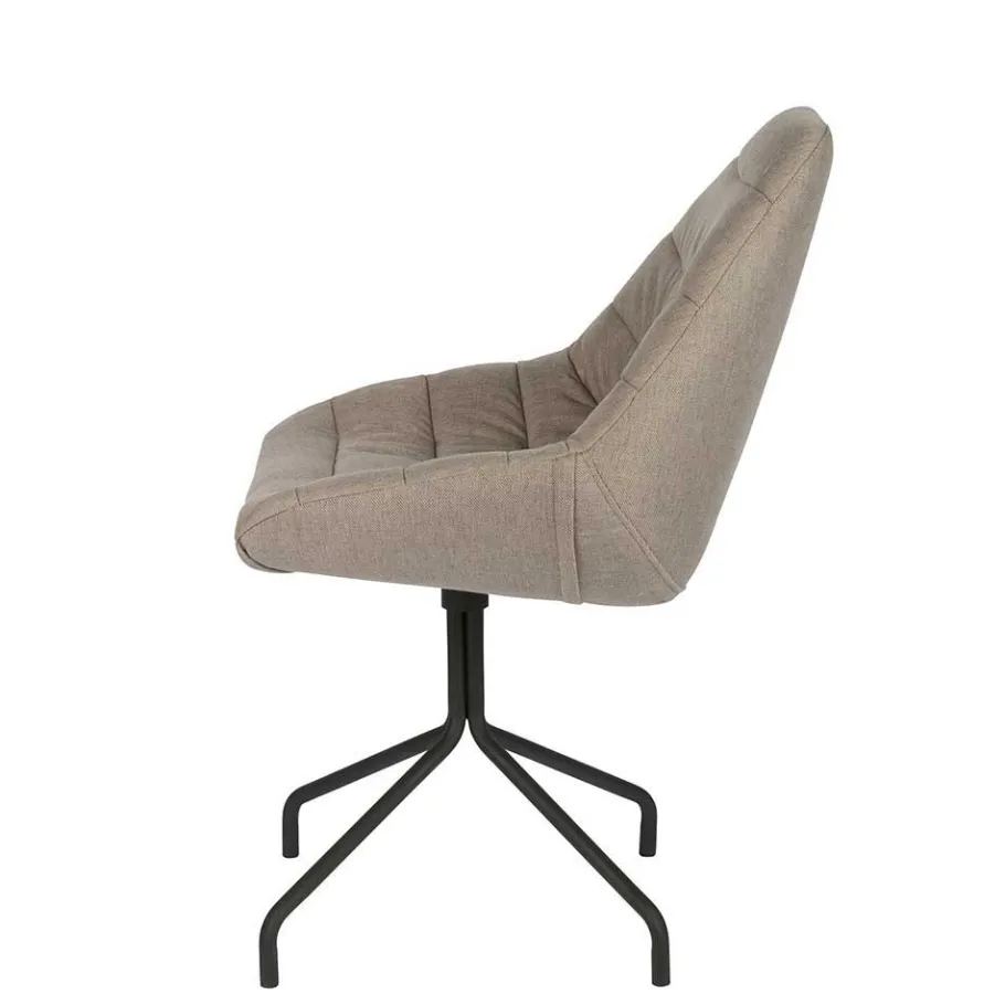 Sale Design Esszimmerstuhl in Taupe Lining gepolstert Stühle