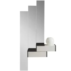 Discount Design Flurmöbel in Weiß & Schwarz - Uwida (vierteilig) Garderoben