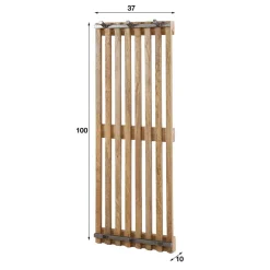 Best Design Garderobe aus Mangoholz in Sand - Laan Garderoben