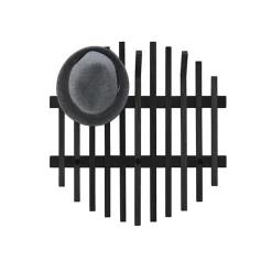 Best Design Garderobe aus schwarzen Eichenholz-Leisten - Gangizo Garderoben