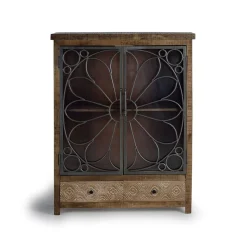 Sale Design Highboard mit Glas Metalltüren - Everton Highboards|Vitrinen