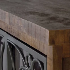 Sale Design Highboard mit Glas Metalltüren - Everton Highboards|Vitrinen